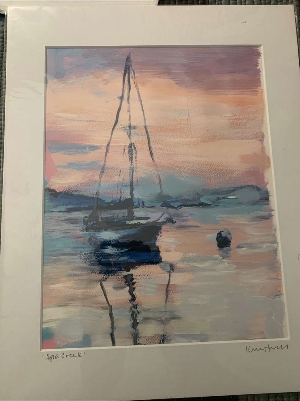 ‘Spa Creek’ Signed Kim Kovel